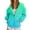 Green, variant on Womens Long Sleeve Hoodies Zipper Up Gradient Print Hooded Sweatshirt Fall Casual Comfy Y2k Jackets Winter Clothes