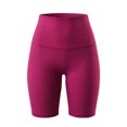 thumbnail image 3 of QATAINLAV Wine 6" High Waisted Short Leggings for Women Tummy Control Workout Gym Athletic Biker Shorts Butt Lifting Yoga Bottoms XL, 3 of 6