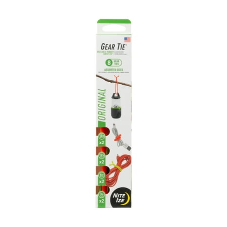 Nite Ize Gear Tie® Reusable Rubber Twist Tie™ Assortment - 8 Pack