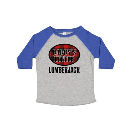 

Inktastic Daddy Little Lumberjack Plaid Gift Toddler Boy Girl T-Shirt