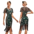 thumbnail image 2 of 1920s Vintage Dress Summer Fringe Beaded Great Gatsby Flapper Evening Dress Party Cocktail Prom, 2 of 7