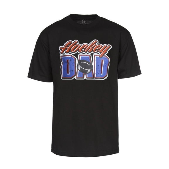 Mens Hockey Dad Short-Sleeve Black T-Shirt - 2X-Large