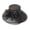 Black, variant on ruhuadgb Faux Pearls Flower Decor Organza Bucket Hat Thin Elegant Sun Cap Fashion Accessories