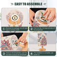 thumbnail image 4 of Totem Boho and Vintage Table Lamp USB Bedside Desk Nightstand Lamp Printed Gifts Small Lamp Wood Base for Bedroom Living Room Kids Room College Dorm, 4 of 7