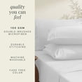 thumbnail image 6 of Nestl Extra Deep Pocket Twin Sheets - 4 Piece Soft Microfiber Bed Sheets Set Fits 18"-24" Mattresses, White, 6 of 8