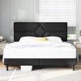 thumbnail image 1 of Queen Bed Frame, GELBIY Queen Size Platform Bed With Fabric Upholstered Headboard, Black, Easy Assembly, 1 of 5