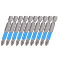 thumbnail image 1 of ANGGREK 10Pcs 50mm S2 Strong Magnetic Bit PH2 Non‑Slip Electric Screwdriver Cross Bit For Home Furniture,Magnetic Bit,Electric Screwdriver Bit, 1 of 8