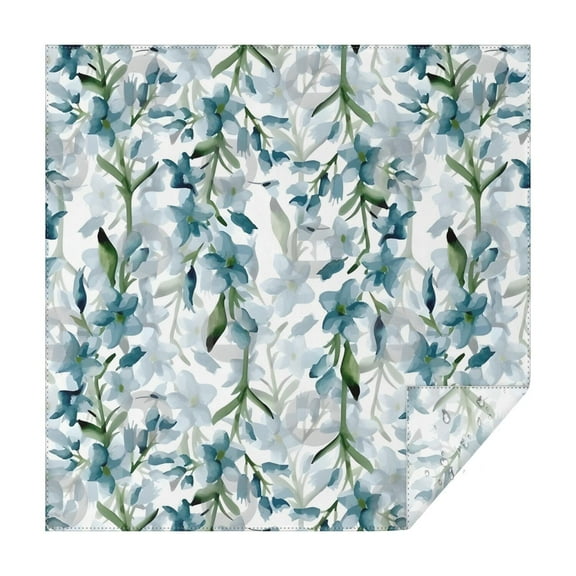 Pioneer Flower Floral Print Pattern Square Tablecloth,Waterproof Square Table Cover,Wipeable Spillproof Washable Table Cover for Home Kitchen Party Decor 42"X42"(107x107cm)