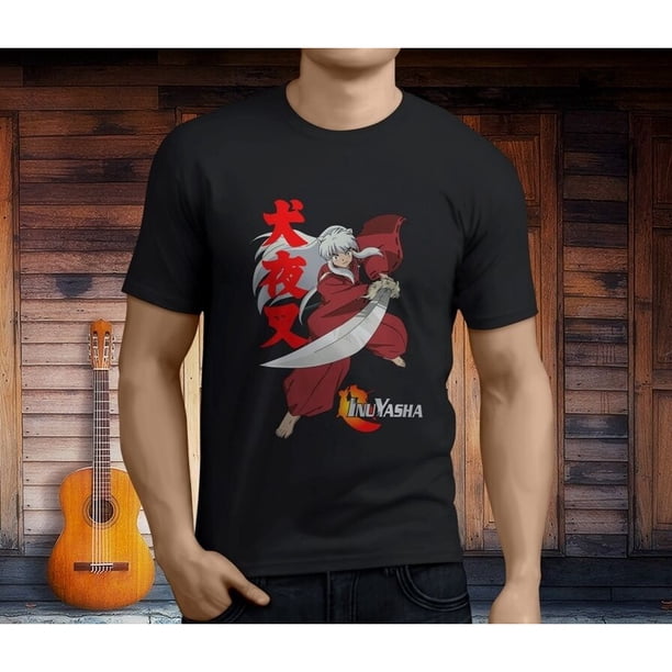 Cool Inspire Tee Inuyasha Famoso Japón Dibujos Animados Anime Negro Manga comics Hombres Appreal
