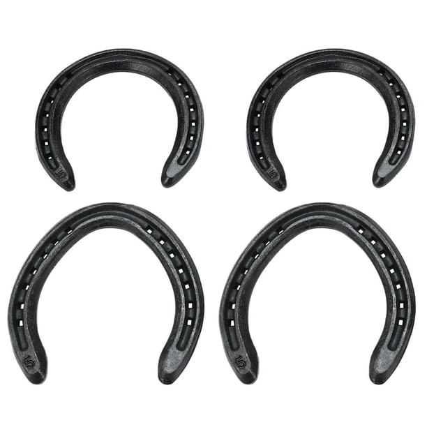 4Pcs 5 Horse Equipment Aluminum Real Horseshoes Fix to Horse Foot 2
