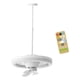 thumbnail image 2 of Ventilador de techo con luz y accesorio de iluminación E27, lámpara de araña ajustable 60W con Varilla de 0.5m, 2 of 9