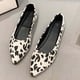 thumbnail image 4 of Amzcrzy Zapatos de mujer,Zapatos de mujer,Zapatillas de mujer, Zapatos de punta puntiaguda para mujer, de moda, de color liso, informales, cómodos, con estampado de leopardo, planos Sandalias Mujer Z, 4 of 4
