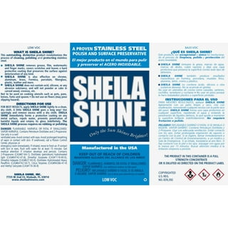  Sheila Shine 1 Qt Stainless Steel Cleaner and Polish, 1 Quart  Can, Residue & Streak Free