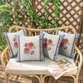 thumbnail image 2 of Outdoor Throw Pillow Covers 16x16 Inch Waterproof Spring Summer Pioneer Outdoor Pillow Covers for Patio Funiture Garden Couch, 2 of 7