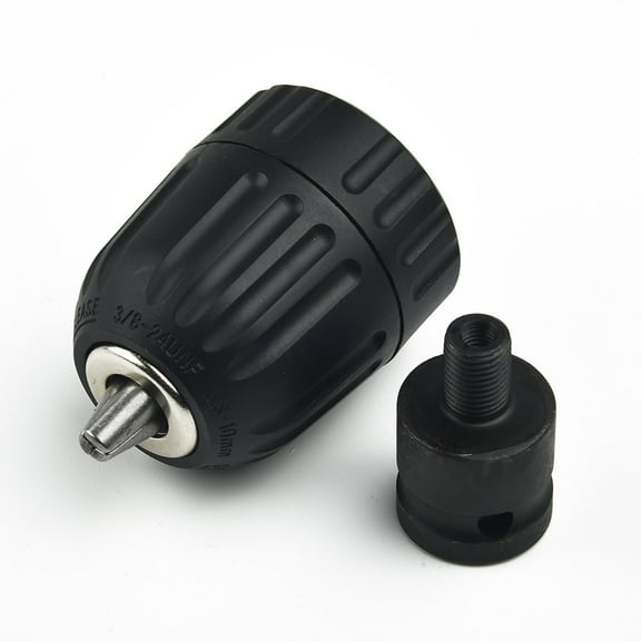 Keyless Drill Chuck 3/8-24Unf Thread Drill Bit Adapter for Drill 0.8-10Mm Package:1#