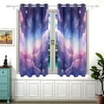 thumbnail image 2 of Blackout Curtains for Bedroom 54x55 in 2 Panels Beautiful Night Sky with Cloud Drapes Thermal Insulated Grommet for Living Room Indoor Windows, 2 of 5