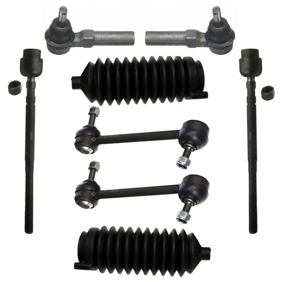 8 Pc Suspension Kit Tie Rod Ends, Rear Sway Bars End Links & Bellow Boots Fits select: 2000-2013 CHEVROLET IMPALA, 2014-2015 CHEVROLET IMPALA LIMITED