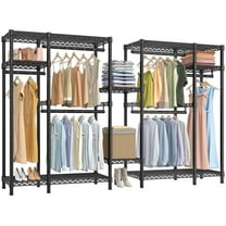 VIPEK V22 Garment Rack Heavy Duty Clothes Rack, Extra Wide - 104" Lx15.7 Wx76.4 H, Max Load 1400lbs, Black