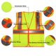 thumbnail image 3 of Chaleco de seguridad SULWZM amarillo 3XL con bolsillos reflectantes con cremallera, 3 of 5