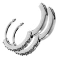 thumbnail image 4 of 1 par de pendientes de aro de moda para mujer, pendientes de circonita circular, joyería para las orejas, 4 of 7