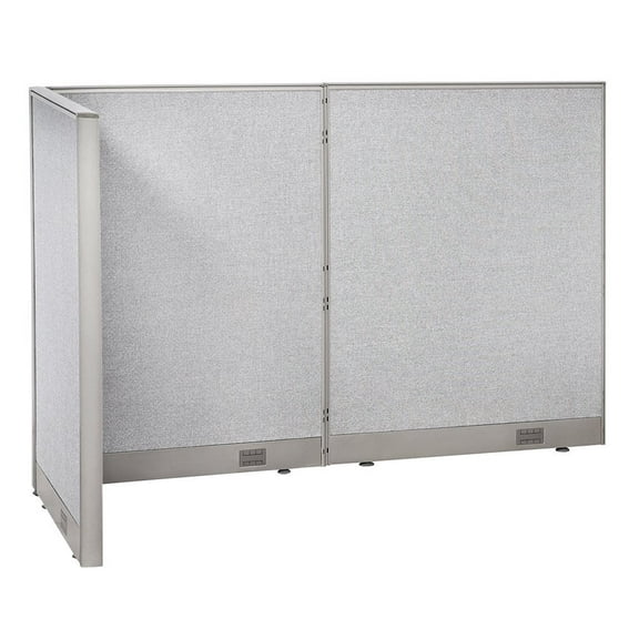 GOF L-Shaped Freestanding Office Partition, Privacy Screen, Room Divider (36"D x 72"W x 48"H)