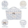 thumbnail image 4 of Bolsa de maquillaje Gosect Floral Coquette Aesthetic Blue Peacock, 4 of 6