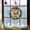 Christmas Wreath, variant on 7.9" Stained Glass Window Hanging - Suncatcher for Doors Home Christmas Decoration with Hook & Chain,Winter Sun Catcher Thanksgiving New Year Birthday Gift for Women Men(Santa Claus)