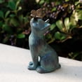 thumbnail image 3 of Piezas Estatua de jardín de gato, Estatua de gato con mariposa, Decoración de escultura de gato, Escultura de animal de resina al aire libre para el adorno de jardín de la habitación del hogar Ormromra BST3057519, 3 of 5