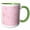 Green/White, variant on 3drose, Pink Snowflakes, 15oz Mug