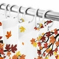 thumbnail image 7 of Shower Curtains for Bathroom-36"x72",Thanksgiving Autumn Maple Leaf Waterproof Bath Curtain Grommet Shower Curtain Set, 7 of 7