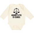 thumbnail image 3 of Inktastic Mommy Little Co Counsel Lawyer Boys or Girls Long Sleeve Baby Bodysuit, 3 of 5