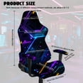 thumbnail image 2 of Whosucclay Sci-fi Line Print Office Computer Game Chair Slipcovers with Armrest Covers Stretchy Polyester Spandex Covers for Reclining Racing Gaming Gaming Chairs (No Chair), 2 of 8