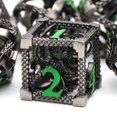 thumbnail image 4 of MACTANO Metal DND Dice Set Dungeons and Dragons Dice Set MTG RPG Board Game Toy-Cthulhu Green Number, 4 of 8