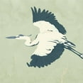 thumbnail image 2 of Green, Jacob 20x20 White Modern Wood Framed Museum Art Print Titled - Heron Flying II, 2 of 4