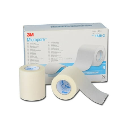 3M Micropore Surgical Paper Tape, 2 Inch x 10 Yards - Case of 60