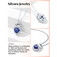 thumbnail image 3 of Silvora 2025 Graduation Necklace Bachelor Cap Heart September Birthstone Pendant Jewelry Gifts for Women Daughter Niece Sister, 3 of 9