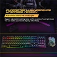 thumbnail image 2 of Clavier et Souris de Jeu RGB Combo USB Filaire Rétroéclairé LED Souris de Jeu Clavier et Tapis de Souris pour Ordinateur Portable PC Ordinateur Jeu et Travail, 2 of 9