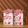 thumbnail image 5 of SHIPKEY 12 Pack Christmas Gift Bags, Large Christmas Bags 10x4x13 Inch, Assorted Red Christmas Bags with Tissue Paper, Treat Bags, Gift Bags for Presents, 5 of 7