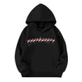 thumbnail image 4 of WILLBEST Sudadera para Mujer, Estilo Casual de Invierno, con Estampado Navideño Del Alfabeto, Cordón Ajustable, Bolsillo y Manga Larga, Estilo Deportivo, con Capucha, Modelo 1436 Mediana, 4 of 4