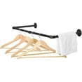 thumbnail image 2 of Wall Mounted Clothes Rack, 32.6-Inch Industrial Pipe Coat Hanger Clothes Rack, Multi-Purpose Hanging Rod for Clothing Storage, 2 of 3