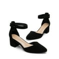 thumbnail image 2 of BURUDANI Women's Strappy Chunky Heel Dress Pump Shoes, 2 of 8