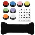 thumbnail image 1 of HLONK 8Pcs Dog Buttons for Communication Battery Powered Voice Recording Buttons Plastic Dog Talking Buttons 8 Colors Dog Communication Buttons for Training Your Dog to Talk, 1 of 10
