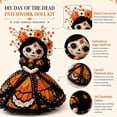 thumbnail image 3 of Day of the Dead Patchwork Doll DIY Kit, Sugar Skull Sewing Craft Kits for Adults, Halloween Fabric Doll Making Kit, Fall Home Decor Handmade Gift for Craft Lovers and Doll Collectors (B), 3 of 7