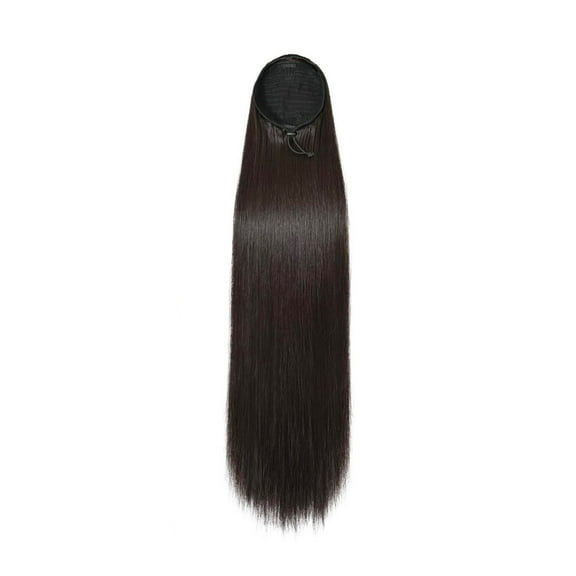 Belle Societe Rich Black 1b Straight Hair 20in Ponytail 140g Child, Teen, Adult, Unisex
