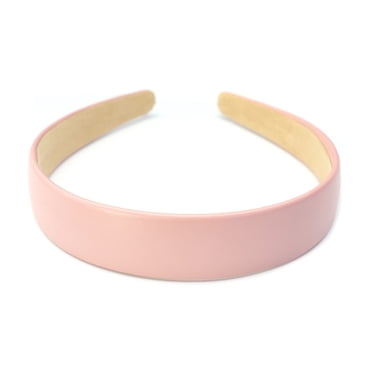 QinGoo Leather Headband Thin Hairband Lady Hair Accessory 1 Count, Pink