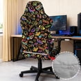 thumbnail image 6 of Whosucclay Magic Skull Print Gaming Chair Cover Stretchable Rotating Desk Chair Protector Cover with Armrest Slipcovers Washable Slipcover for Office & Gaming Chairs, 6 of 8