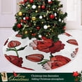 thumbnail image 6 of FMSHPON Valentine's Day Rose Flower (1) Xmas Christmas Tree Skirt Stand Mat for Holiday Party Decoration Indoor Outdoor 36 inches, 6 of 6