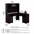 thumbnail image 5 of Pemberly Row L Shaped Desk with Hutch in Espresso Oak - Engineered Wood, 5 of 6