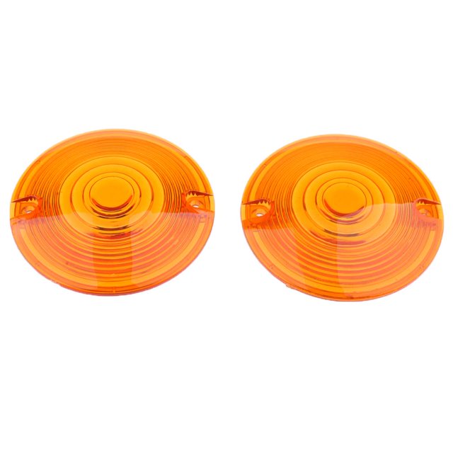 2 Pcs Lente de lámpara de Señal Parte de Recambio para Motocicleta Fácil de Instalar Ámbar Yotijar Cubierta de la lente de la luz de señal