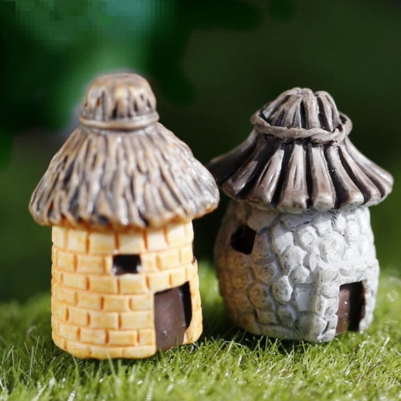 Raindrops 2-Piece Miniature Gnome Garden Ornaments Set for Cottages and Outdoor Decor Accessories